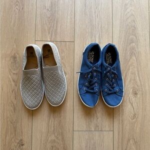 Shoe Bundle — White Mountain Slip-Ons + BOBS by Skechers Sneakers | Size 10
